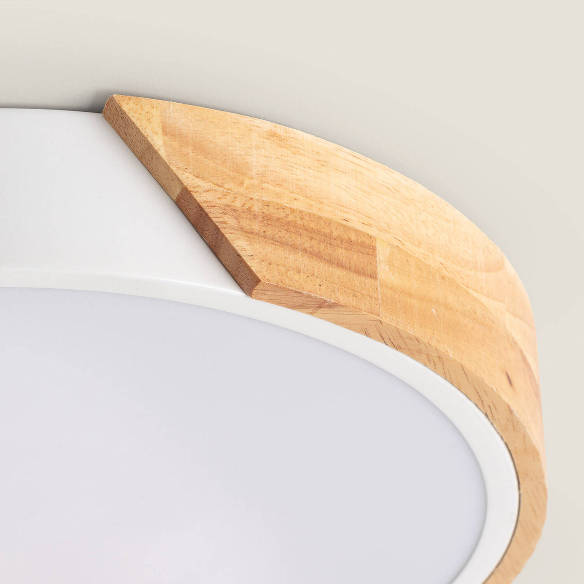Plafón LED LIRA 24W blanco madera y aluminio Ø418 mm CCT, vista 13