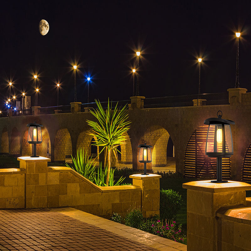 Baliza Solar LED Exterior Rustica 350lm 110lm/W E27 Pie 50cm