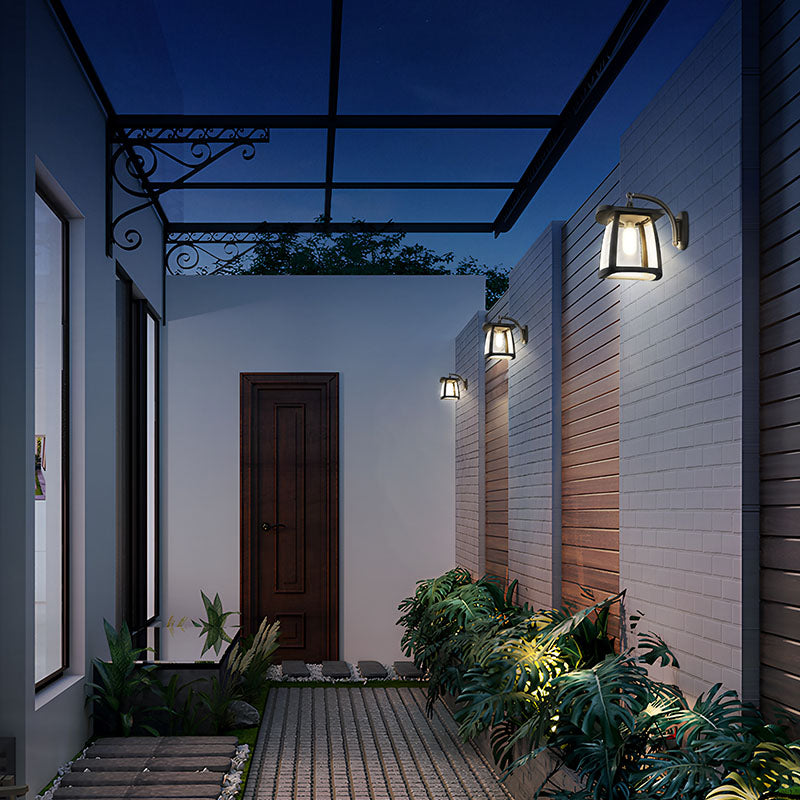 Aplique de Pared Exterior Solar LED Rústico 350lm 110lm/W E27