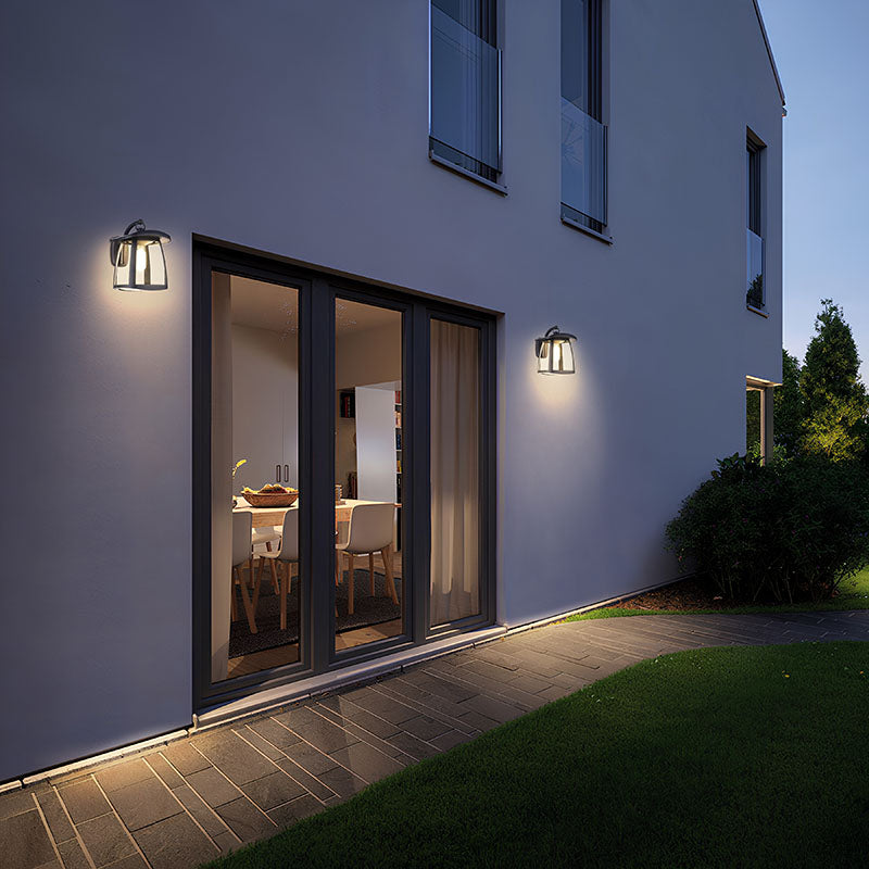 Aplique de Pared Exterior Solar LED Rústico 350lm 110lm/W E27