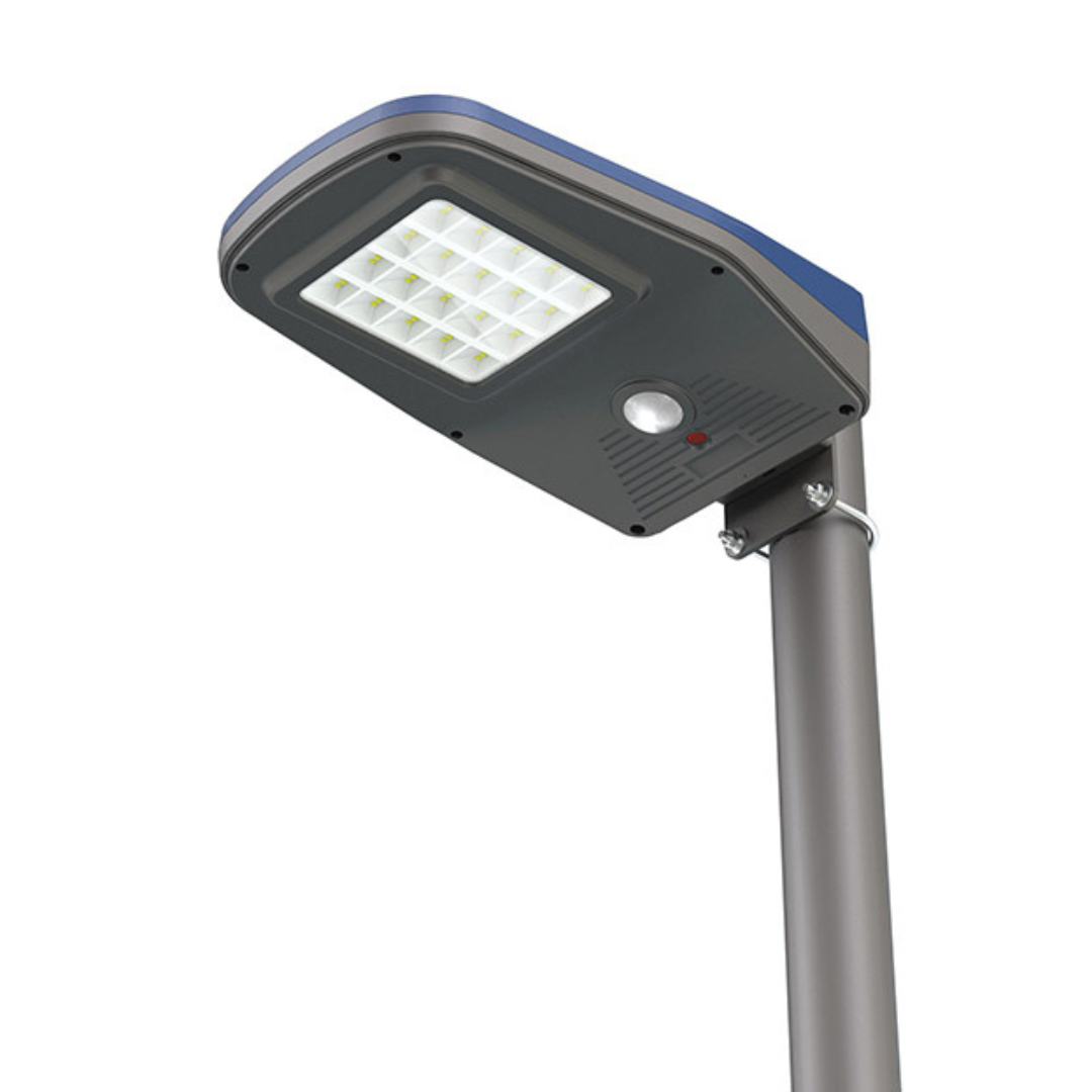 Farola Solar LED Exterior 2000lm 150lm/W 5000k IP65 Conexion Ø60mm