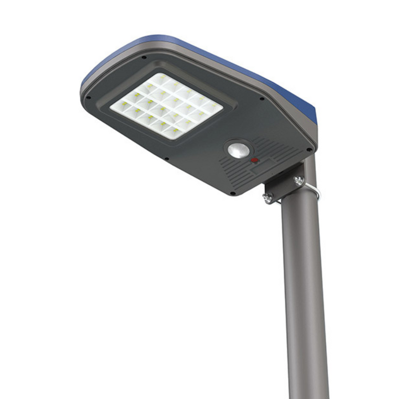 Farola Solar Blue 2000LM 5000K instalacion poste/pared + control remoto