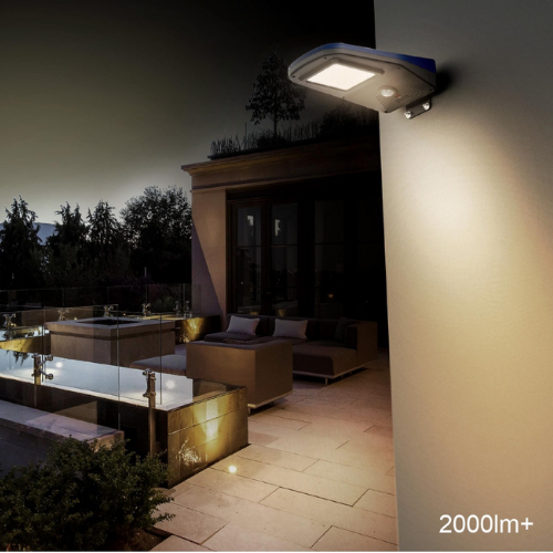 Farola Solar LED Exterior 2000lm 150lm/W 5000k IP65 Conexion Ø60mm