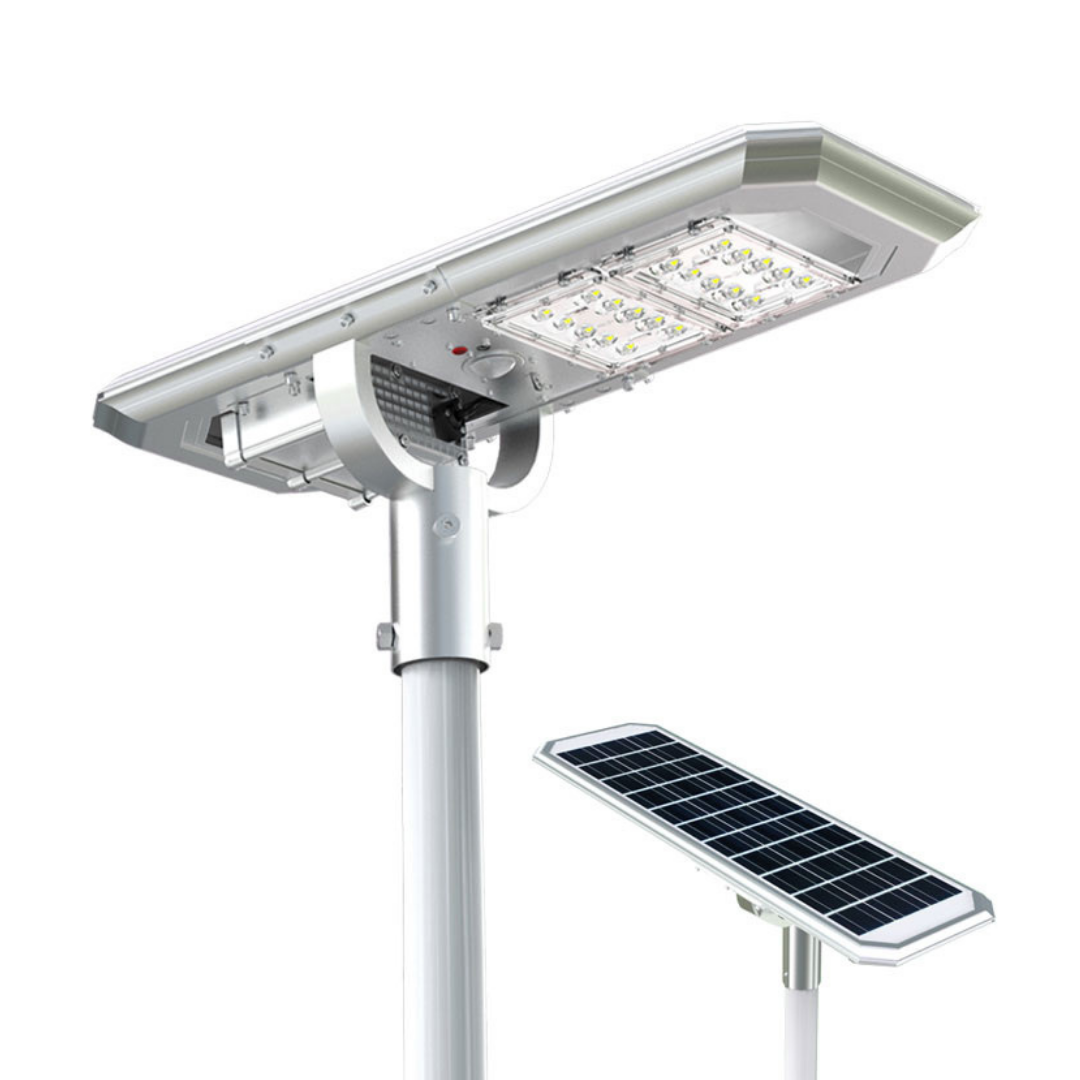 Farola Solar LED Serie Street Light 3000lm 5000K 230lm/W PIR IP65 Conexion Ø60mm