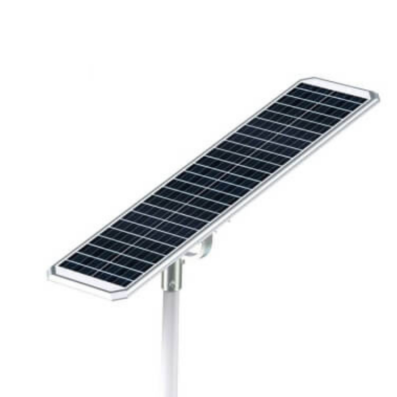 Farola solar led Street light 6000lm batería iones litio 14,8V soporte instalacion Ø60mm