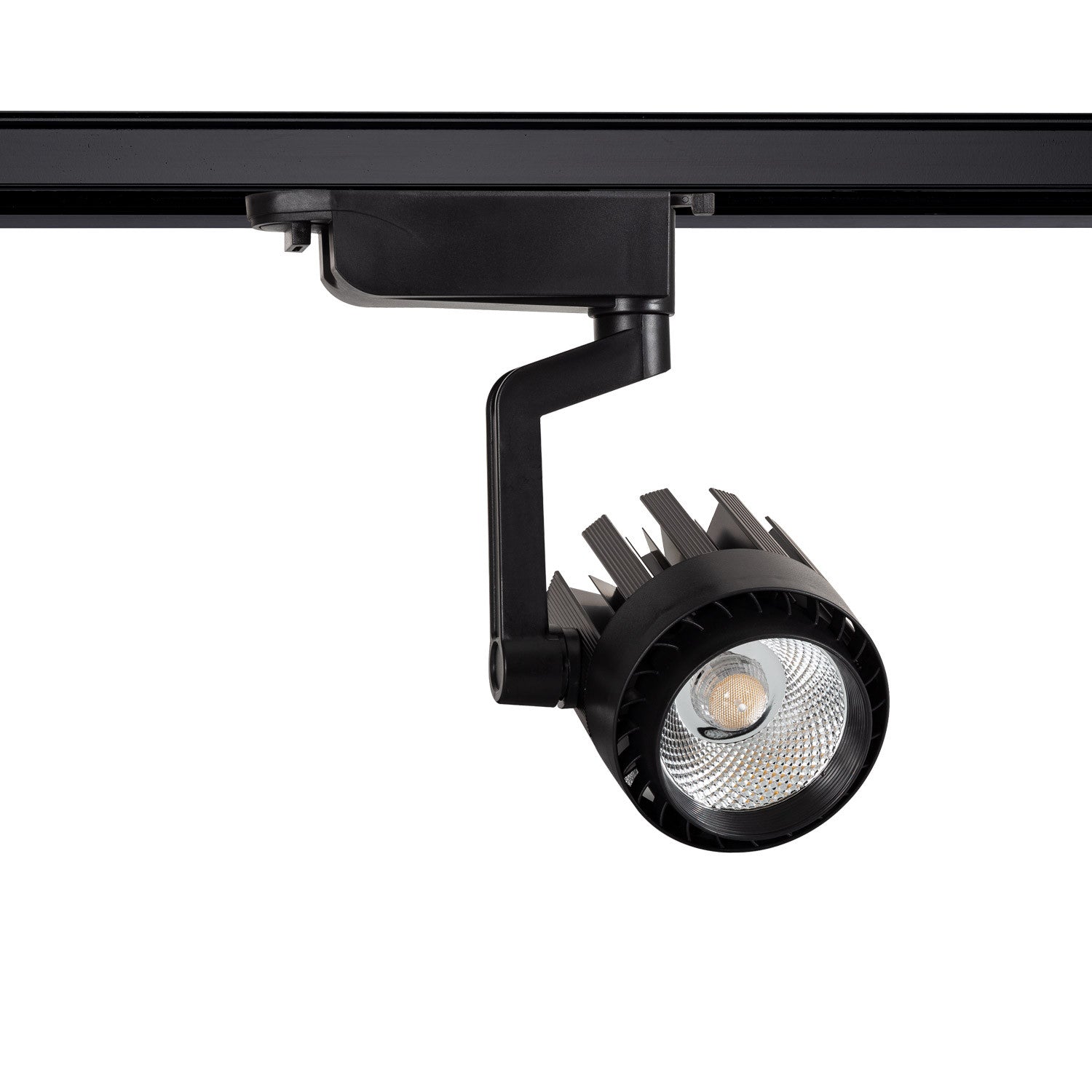 Foco LED Doria Negro 30W 2600lm 80lm/W Carril Monofásico